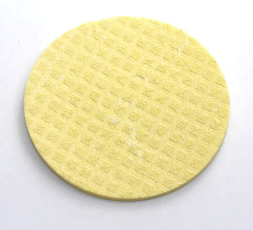 Sponge cloth coaster *D500* dry 60mm 1x piece -yellow-