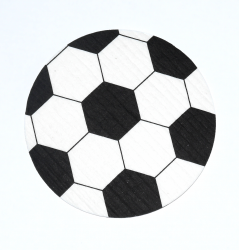 Schwammtuch-Untersetzer *N250* ca. Ø 120mm -Fussball--